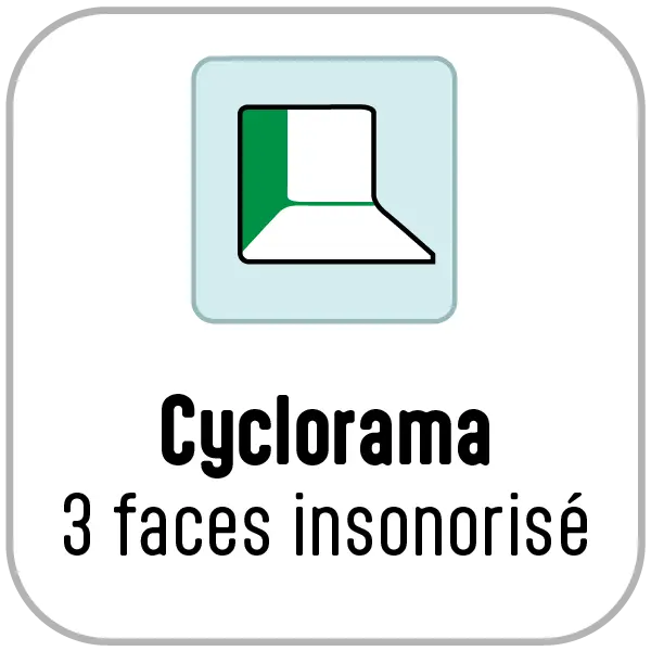 Cyclorama 3 faces insonorisé
