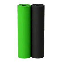 Tentures noire et verte du Studio Jours Tranquilles