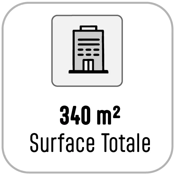 Studio de 340 m² de surface totale